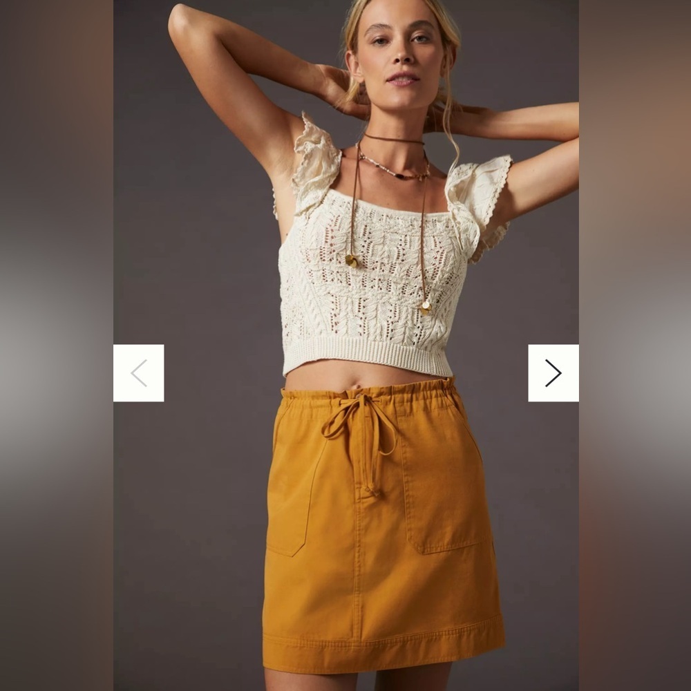 Anthropologie Tiny Mavericks Causal Mini Skirt size M NWT - Picture 7 of 8